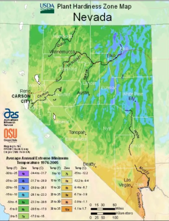 Nevada Plant Hardiness Zones, Climate & Soil Conditions The Scientific Gardener